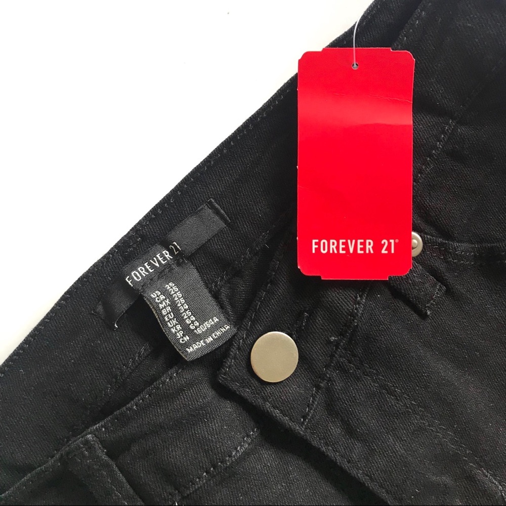 Forever 21 Black Skinny Ankle Jeans